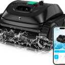 (2025 Upgrade) WYBOT C1 Robotic Pool Vacuum for Inground Pools, 150min Runtime Cordless Pool Cleaner, 4-in-1 Wall & Waterline Cleaning Up to 1,614Sq.ft, Smart Navigation, App Support (Black)