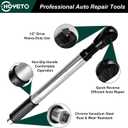 Offset Extension Wrench, 11 Piece 1/2" Offset Extension Wrench Impact for Electric Drill with 9 Impact Socket, 1/2" drive handle, Multifunctional Electric Ratchet Wrench, Slim for Tight Spaces