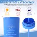 Skylety Nurse Gifts for Women Plastic Skinny Tumblers with Lid Straw Bulk 16 oz Matte Colorful Double Wall Tumblers Nursing Appreciation Gift for CNA Week Graduation School Office(24 Colors,24 Pcs)