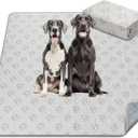 FXW Washable Pee Pads for Dogs, Puppy Pads with Super Absorbent, Specifically Designed for FXW Rollick/Homeplus 32/40/45inch 8 Panels Dog Playpen, 71" Square, Khaki, 1 Pack