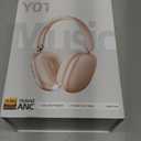 Wentronic Y01 Wireless Noise Canceling Headphones Bluetooth 5.3 Over Ear Headphones with Microphone, Hi-Res Audio, 48H Playtime, Foldable Comfortable Earpads, Compatible with iOS, Android, PC, Starlight