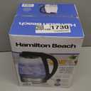Hamilton Beach 1.7L Electric Kettle, Water Boiler & Heater, LED Indicator, Built-In Mesh Filter, Auto-Shutoff & Boil-Dry Protection, Cordless Serving, Clear Glass (40864)