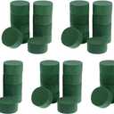 50Pcs Wedding Aisle DIY Craft Floral Arrangement Water-Absorbing Home Garden Green Flower Foam Fresh-Keeping Round Brick