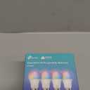 Kasa Smart Light Bulbs, Full Color Changing Dimmable Smart WiFi Bulbs Compatible with Alexa and Google Home, A19, 9W 800 Lumens,2.4Ghz only, No Hub Required, 4 Count (Pack of 1), Multicolor (KL125P4)