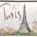 Eiffel Tower Cosmetic Bag Personalized Small Makeup Bag for Women Zipper Pouch Organizer Bags Gift Idea, 8.9*6.5 in