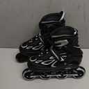 2PM SPORTS Vinal Girls Adjustable Flashing Inline Skates, All Wheels Light Up, Fun Illuminating Skates for Kids Men Adult Women and Boys (Medium - Big Kid (1-4 US), Silver)