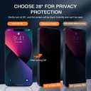 1-4Pcs Anti-Spy Privacy Screen Protectors for iPhone 16/15/14/13/12/11 Pro Max Mini Plus 9H Tempered Glass with 28 Anti-Peep Phone Screen Film (For iPhone 11 Pro,1PCS Privacy Glass)