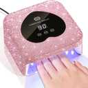 UV Nail Lamp, CHRISTINE SHELLY UV Light for Gel Nails, 48W Plug-in Mini Diamond Nail Lamp Nail Dryer with Touch Control Auto Sensor and 3 Timer Settings Nail Light Curing Lamp, Home