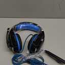 BENGOO G9000 Stereo Gaming Headset for PS4 PC Xbox One PS5 Controller, Noise Cancelling Over Ear Headphones with Mic, LED Light, 7.1 Surround Sound, Soft Memory Earmuffs for Nintendo Xbox Series X|S (Blue)