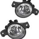 Fog Lights Replacement for 2008-2013 Nissan Altima,2013-2016 Nissan Pathfinder,2013-2019 Nissan Versa Clear Lens with Bulbs (Driver and Passenger Side)