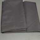 Lecloud Grey Sheer Curtains 63 Inch Long 2 Panels, Elegant Voile Drapes for Dinning Small Windows, Light Filtering Voile Curtain for Living Room Bedroom Bathroom, Dual Rod Pocket, 40" Wx63 L