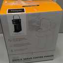 Tastyle Single Serve One Cup Coffee Maker, for K Cups and Grounds, Mini Coffee Maker with Portable Handle, 6 to 12 Oz Brew Size, for Travel, Camping, Office, RV and Dorm, 120V, Black and Gold