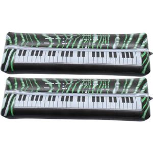 SAFIGLE 2Pcs Inflatable Electronic Keyboards Music Props for Party Fun, Colorful Inflatable Instruments for Kids, Great for Outdoor Events and Photo Booth Decor