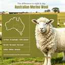 100% Australian Wool Comforter Oversized Queen Size-All Season Duvet Insert