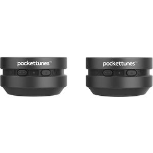Bluetooth Speaker, Bone Conduction Portable Wireless Speaker with Louder Volume, Crystal Clear Sound, Rich Bass, Mini Music Player for Home, Outdoor, Party Pack of 2 (Black)