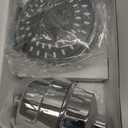 FEELSO Shower Head and 15 Stage Shower Filter Combo, High Pressure 5 Spray Settings Filtered Showerhead with Water Softener Filter Cartridge for Hard Water Remove Chlorine and Harmful Substances (Chrome)