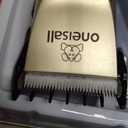 oneisall Dog Clipper Low Noise, Dog Grooming Kit with Rechargeable, Pet Shaver Cordless Electric Quiet Hair Clipper Set for Dogs Cats PetsGold