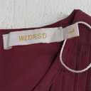 Wldrsd Solid Color Relaxed Dresses 2025 Women's Casual 3/4 Sleeve Crew Neck Flowy Swing A Line Dresses with Pockets (Red, Large)