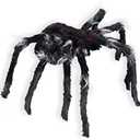 Black Jumping Spider Animated Decoration Multicoloured One Size