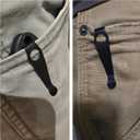 Titanium Deep Carry Pocket Clip for Spyderco Para 3, Paramilitary 2 and More Models Knives, Premium Custom-made Pocket Clip with 3 Pieces Screws, Stone Wash