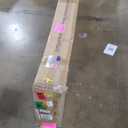 Premium Home 6-Panel Room Divider  Rustic Brown Barn Door, K Pattern Folding Privacy Screen, Partition Wall