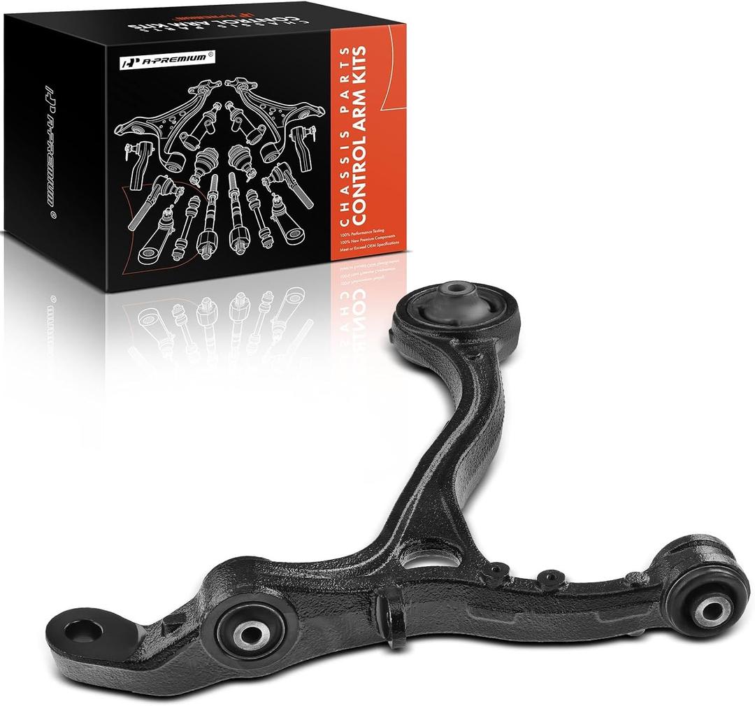 A-Premium Front Left Lower Control Arm, with Bushing, Compatible with Honda Accord 2008-2012, Acura TSX 2009-2014