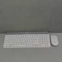 Logitech MK470 Slim Wireless Keyboard and Mouse Combo - Modern Compact Layout, Ultra Quiet, 2.4 GHz USB Receiver, Plug n' Play Connectivity, Compatible with Windows - Off White