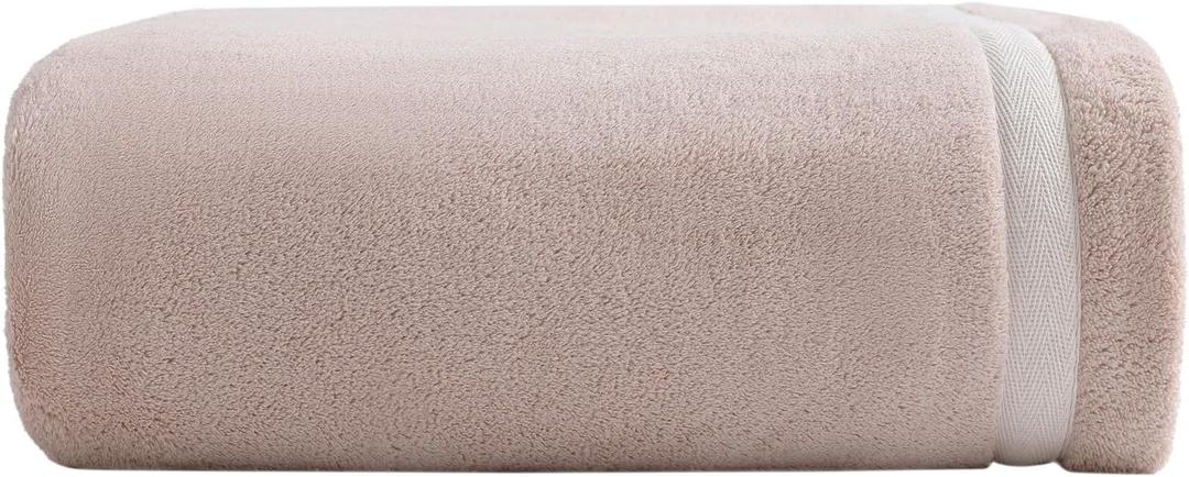XIQ 40x80 Inches Bath Sheets Extra Large Bath Towels Set Super Soft Quick Dry Luxury Microfiber Shower Towels for Bathroom Beige,1PCS