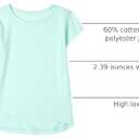 The Children's Place girls Short Sleeve High Low Top