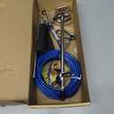 Dog Tie Out Cable and Stake,with 45FT Heavy Duty Cable,360 Swivel Dog Run Stake-No Tangle-Runner for Yard-Suitable for Large Dogs Up to 150 lbs-for Outdoor Camping