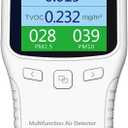 Indoor Air Quality Monitor, IGERESS Formaldehyde Detector, Pollution MonitorDust Tester, Detect Indoor HCHO/TVOC/PM2.5/PM10, Colorful LCD Screen & USB Charging