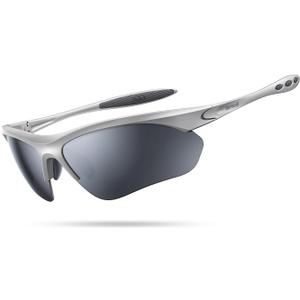 Lamicall 22g Polarized Sports Sunglasses for Men Women - UV400 Protection Sun Glasses for Running Cycling Baseball Driving