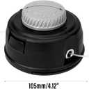 Replacement String Trimmer Bump Head for Black Max Straight Shaft, Attachments Assembly for BM26SS BM26SSL3VNM BM26SSL3VNMC BM26SSVNM BM4CSSAC BM4CSSACC BM4CSSACCVNM UT33650#311759012