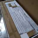 Queen Size Bed Frame，Metal Platform Bed with Headboard, Butterfly Pattern Design Headboard & Footboard, Strong Metal Slat Support, Easy Assemble, No Box Spring Needed, Noise-Free, White