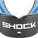 Shock Doctor Mouth Guard Football, Sports Mouth Guard with Convertible Helmet Strap (Adult, Carbon)