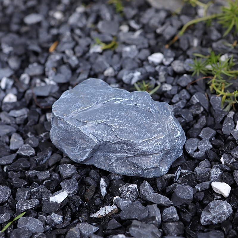 Hide a Spare Key - Outdoor Waterproof Fake Rock Key Hider Safe Storage Lock Box For Outside Indoor Fake Garden Rock Stone Decorative Large Size Design House Spare Holder