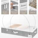 StorageWorks Under Bed Storage Containers with Handles and Label Holder, 2 Pack Ultra-thick Fabric Underbed Bins, Closet Organizer for Clothes, Blankets, Sweater