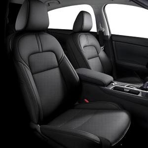 AOMSAZTO Seat Covers for Nissan Sentra: 2020 2021 2022 2023 2024 2025 S SV SR Custom Fit Full Set Leather Cushion Car Seats Cover Black