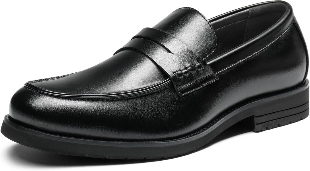 Bruno Marc Men's Dress Slip-on Penny Loafers Business Formal Shoes (10, Black)