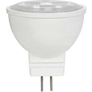 Satco S9281, 3W, MR11, 3000K, 25 Beam Spread, 25,000 Hour Life, 210 Lumens, GU4 Base, 12V AC/DC, LED Bulb
