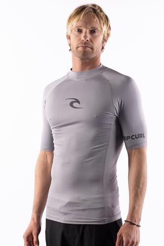 Rip Curl Men's Standard Short Sleeve Rashguard-UPF 50+ Sun Protection Surf Shirt, Tight Fit Rash Vest L