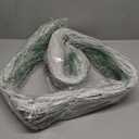 Christmas Garland with Lights, 6FT Artificial Light Green Snowflake Garland Decorations with Red Berries Pine Cones, Lighted Christmas Garland for Home Winter Fireplace Door Stairs Decorations