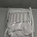 H.VERSAILTEX Ottoman Cover Round Thick Linen Look Ottoman Slipcover Round Ottoman Storage Cover Folding Stool Covers Furniture Protector Cover for Footrest Ottoman Fit Dia 36" - 38", Heather Ivory