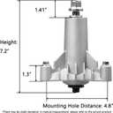 130794 Spindles Fit for Craftsman 42 inch Deck Mower - 137641 Spindle Assembly Fit for Pou LAN HU Sears Craftsman LT1000 LT2000 LTX1000 Riding Mower with 36" 38" 42" Cutting Deck