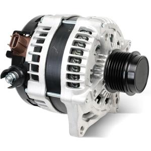 Alternator Compatible with F-150 F150 2015-2020 2.7L 3.5L 12V 215A 6-Groove Decoupler Pulley Clockwise Replace FL3Z-10300-FA FL3Z-10346-B FL3Z-10346-A HL3T-10300-AA 44005N