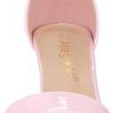 Allegra K Women's Block Low Heels Ankle Strap Sandals (Pink)