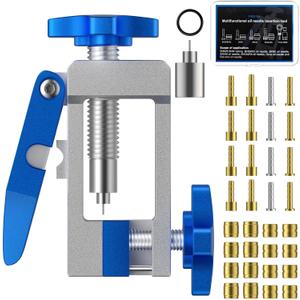 Pawfly 2 in 1 Bike Hydraulic Brake Tool Kit, Bicycle Oil Brake Needle Driver Insertion Tool with Hydraulic Hose Cutter, Hydraulic Hose Fitting Insert Tool, Hydraulic Disc Brake Hose Line Cutter