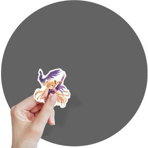 2 x 108PC Anime Girl Stickers Black White Waifu Kawaii Sticker Decals Vinyl Waterproof for Laptop Water Bottle Skateboard Adults Genshin E Stickers