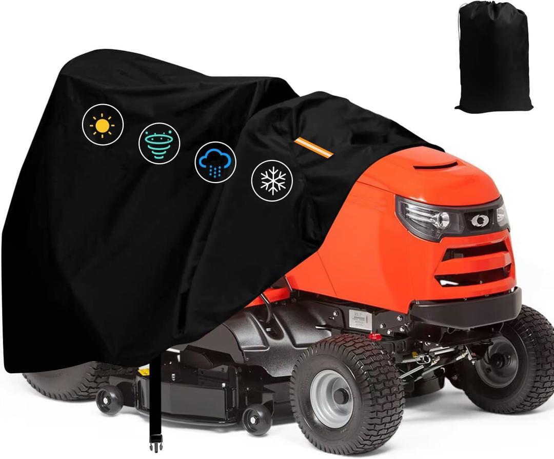 ClawsCover Riding Lawn Mowers Cover Waterproof Outdoor, Universal Fit for Decks Up to 54" Ride On Tractor, Durable Anti-UV 600D Tearproof Lawnmower Covers, All Weather Protection, 72"Lx54"Wx46"H-Premium