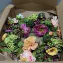 Nearly Natural 24in Artificial Peony Wreath Multicolor Faux Floral Spring Wreath for Front Door, Indoor Wall Decor, and Dining Table Centerpiece